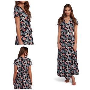 Roxy District Day Maxi Wrap Dress
